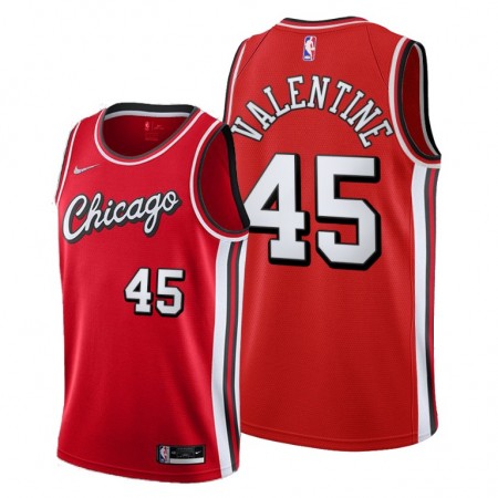 Chicago Bulls Denzel Valentine 45 Nike 2021-22 City Edition Throwback Pelipaidat Swingman - Miesten